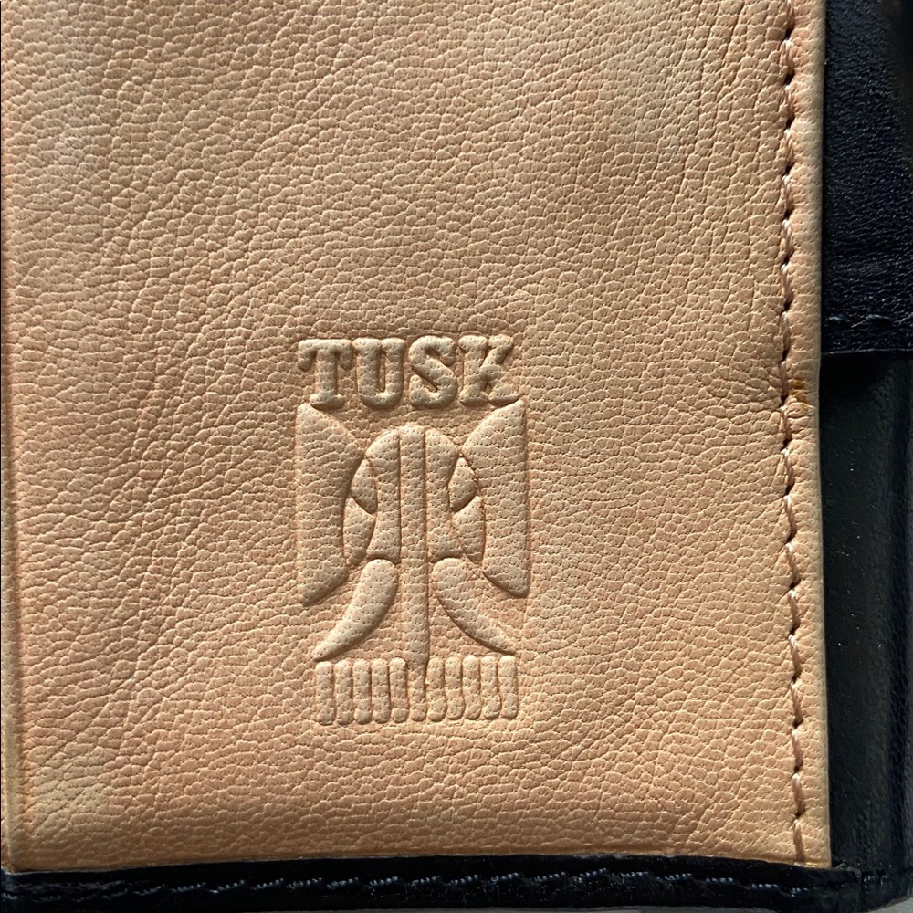 Tusk Black Leather Wallet